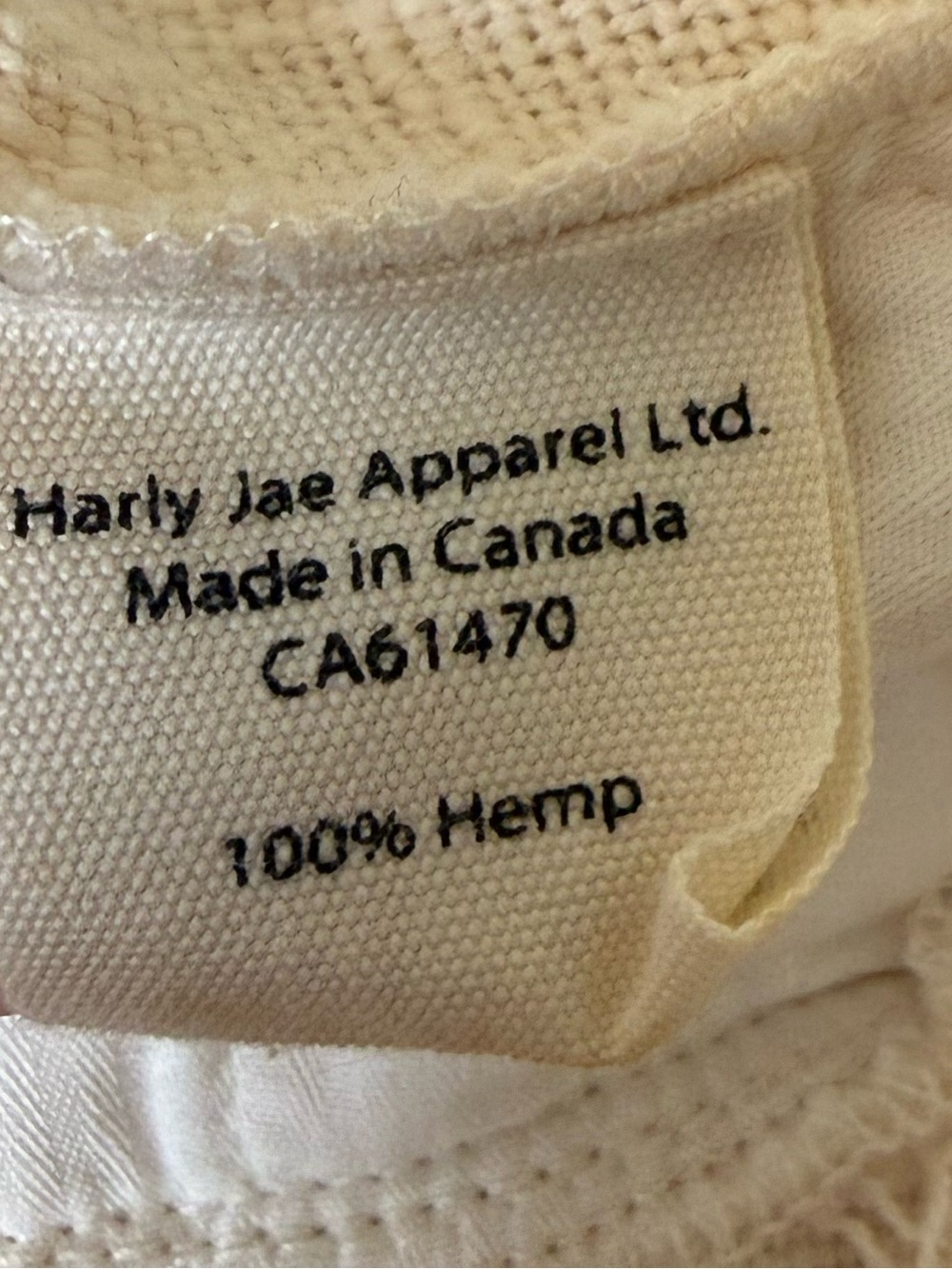 Harly Jae Natural Hemp Paper Bag High Waist Pants Size S/M - Picture 6 of 6